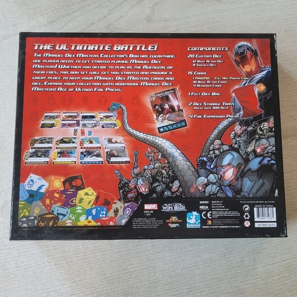 Wizkids Marvel Age Of Ultron Dice Masters 25 Cards 236 Dice - Picture 6 of 8